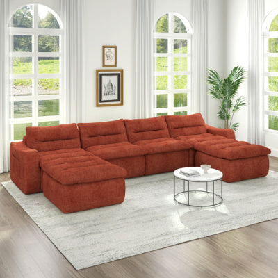 Compression Combined Sofa, Modern Lazy Style Combined Sofa, Comfortable Beanbag Sofa, Can Be Combined At Will, No Need To Assemble, Suitable For Living Room Yellow