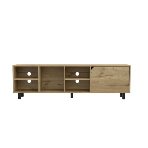 Four Light Oak TV Stand