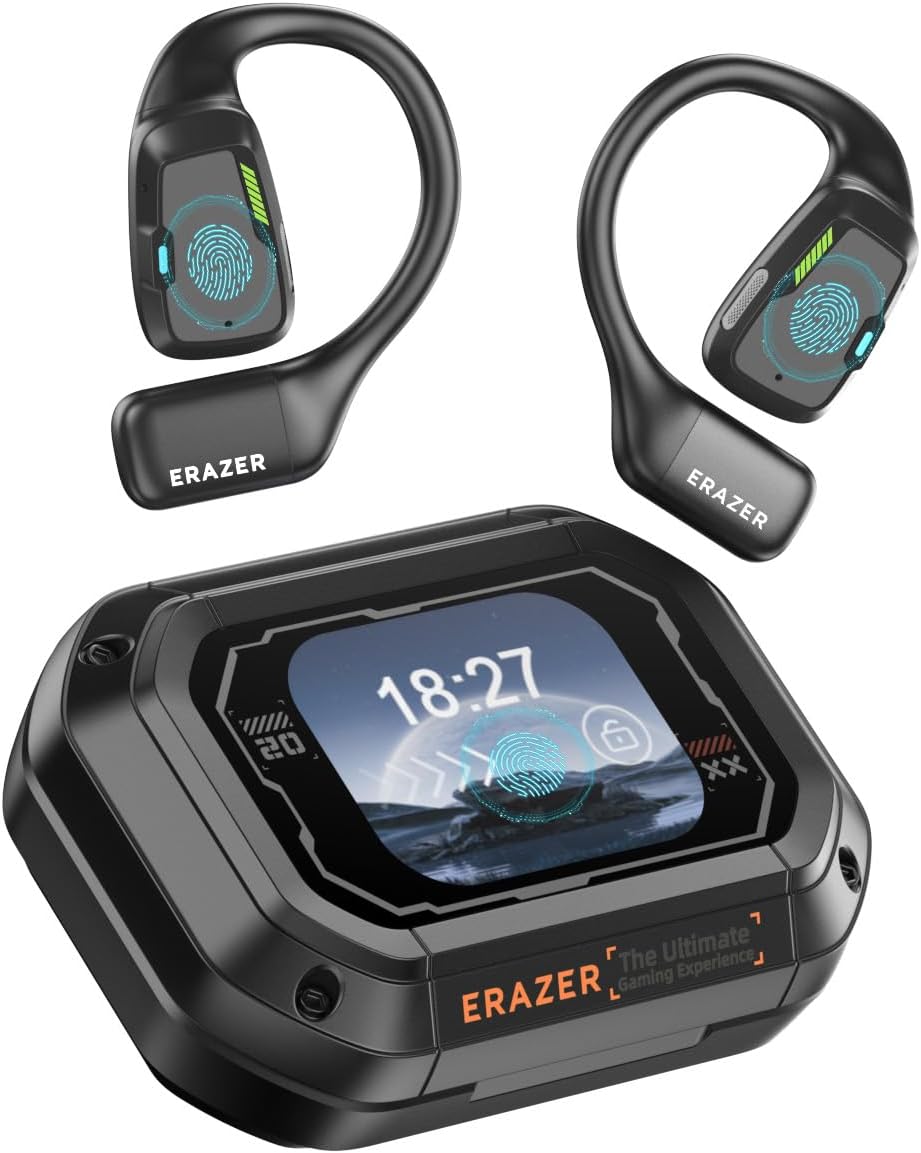 ERAZER XP6 AI Translation Earbuds Real-Time135 Language Translator Earbuds 4-in-1 Translation Headphones Open Ear Wireless Bluetooth 5.4 Ear buds with Charging Case fit iOS&Android for Travel Business