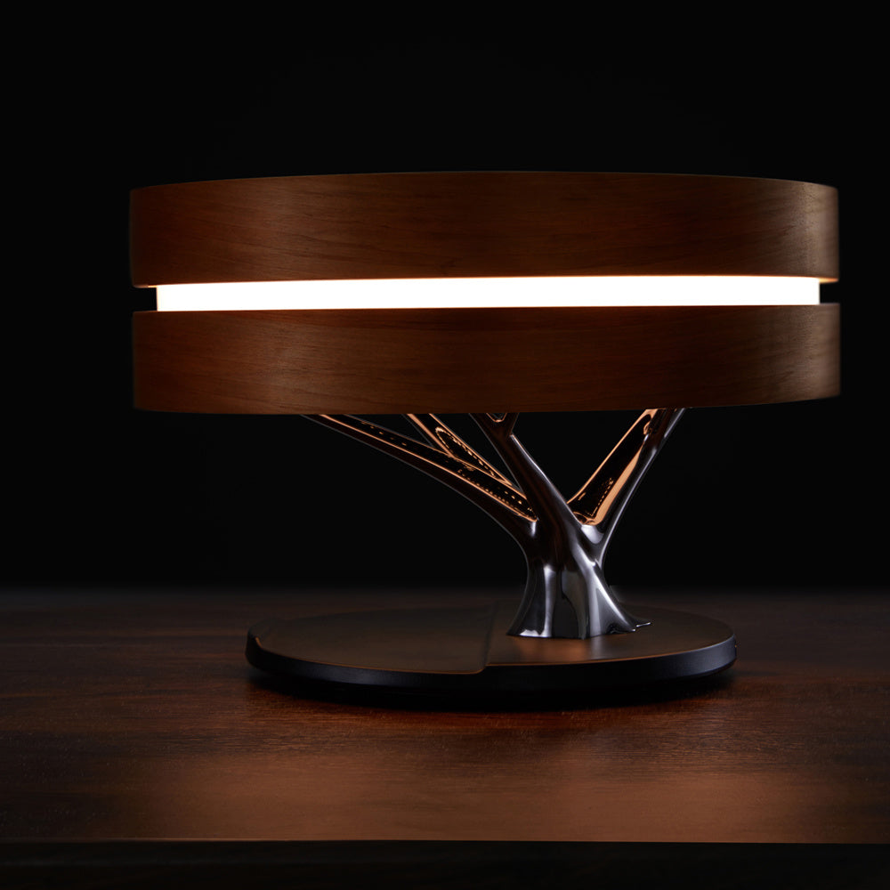 Round Intelligent Music Bluetooth Speaker Bed Lamp WiFi Circle Tree
