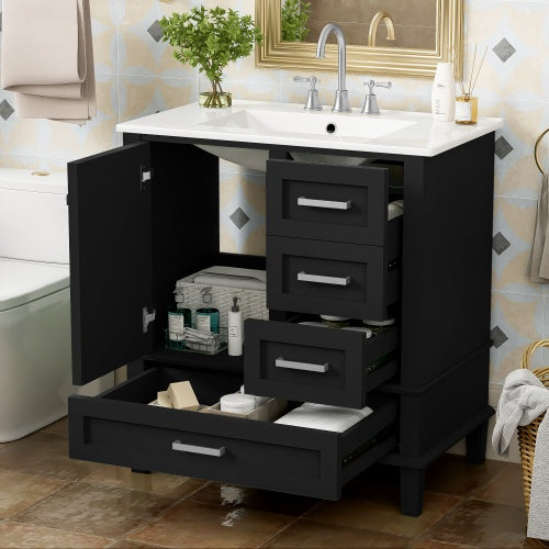 30 Bathroom Vanity , Modern Bathroom Cabinet With Sink Combo Set.