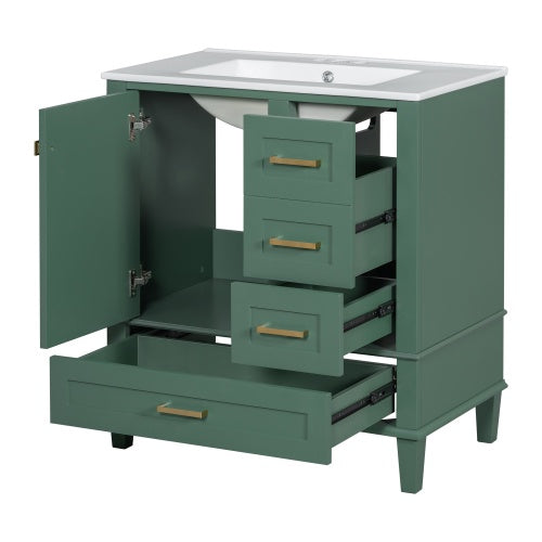 30 Bathroom Vanity , Modern Bathroom Cabinet With Sink Combo Set.