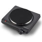 Elite Gourmet EDB-302BF# Countertop Double Cast Iron Burner, 1500 Watts Electric Hot Plate, Temperature Controls, Power Indicator Lights, Easy to Clean, Black
