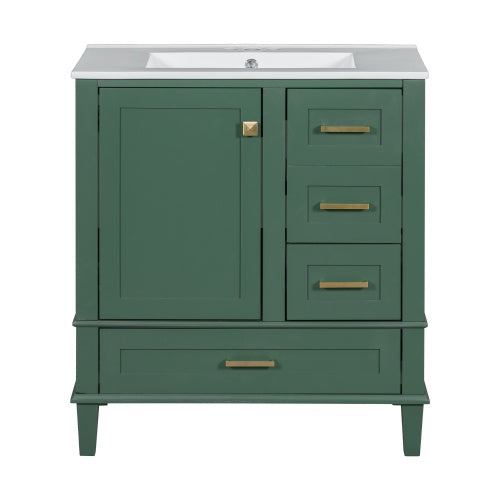 30 Bathroom Vanity , Modern Bathroom Cabinet With Sink Combo Set.