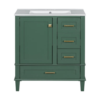 30 Bathroom Vanity , Modern Bathroom Cabinet With Sink Combo Set.