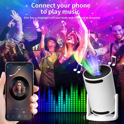Barrel Projection Lamp Bedroom Bluetooth Speaker Romantic Nebula Creative Gift Star Light