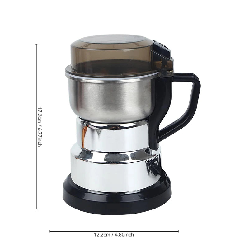 Portable Stainless Steel Personal Blender for Home Hotel Classic Design Electric Vanilla Spice Machine Reusable Herb Spice Tools