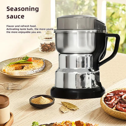 Portable Stainless Steel Personal Blender for Home Hotel Classic Design Electric Vanilla Spice Machine Reusable Herb Spice Tools