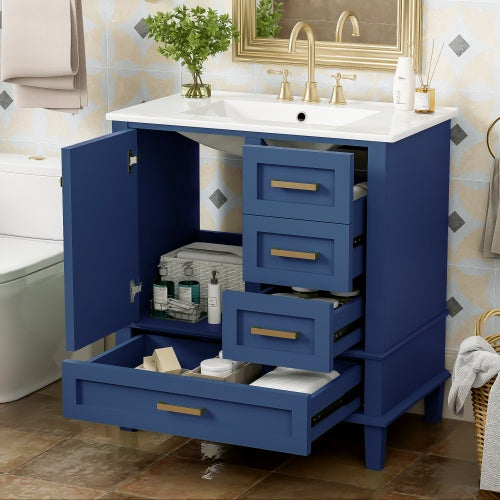 30 Bathroom Vanity , Modern Bathroom Cabinet With Sink Combo Set.