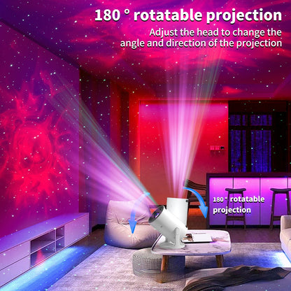 Barrel Projection Lamp Bedroom Bluetooth Speaker Romantic Nebula Creative Gift Star Light